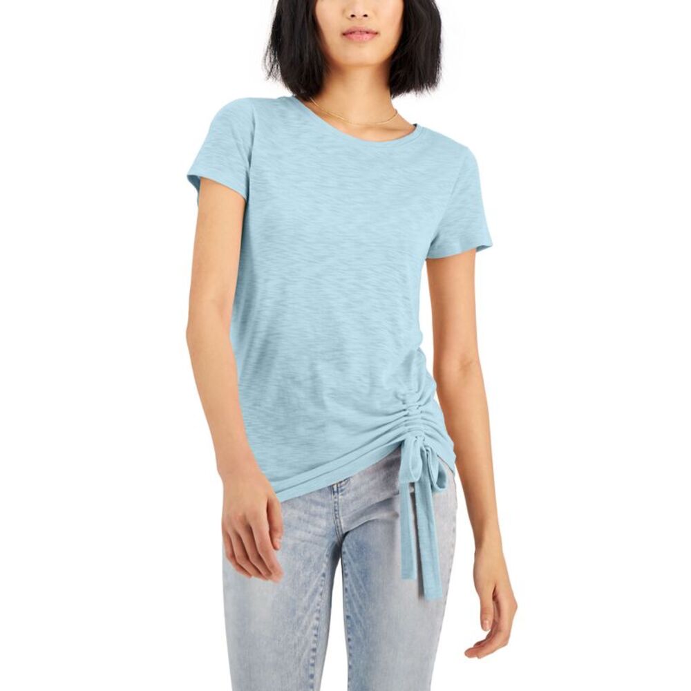 INC International Concepts Petite Side Ruched T-Shirt